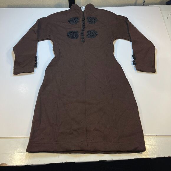 FENDI Authentic VINTAGE 1980'S FENDI Wool DRESS Made in Italy 44 - Picture 1 of 13